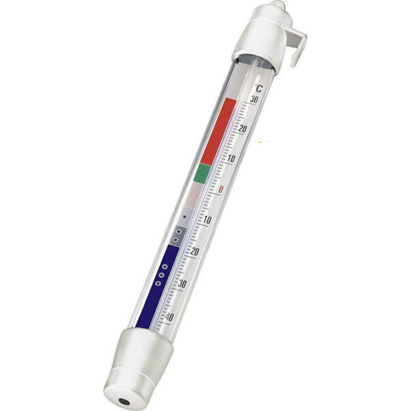 Silver Metaltex Fridge Freezer Thermometer of Plastic 